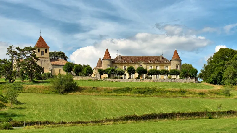 Vue de Montpeyroux, Dordogne
