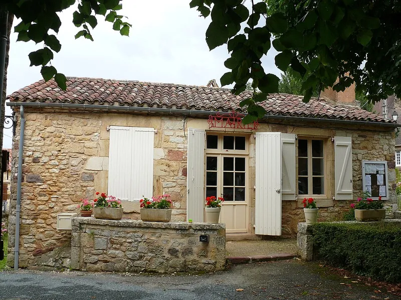 Vue de Saint-Laurent-la-Vallée, Dordogne