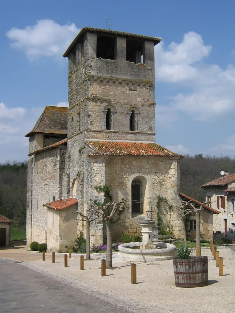 Vue de Siorac-de-Ribérac, Dordogne